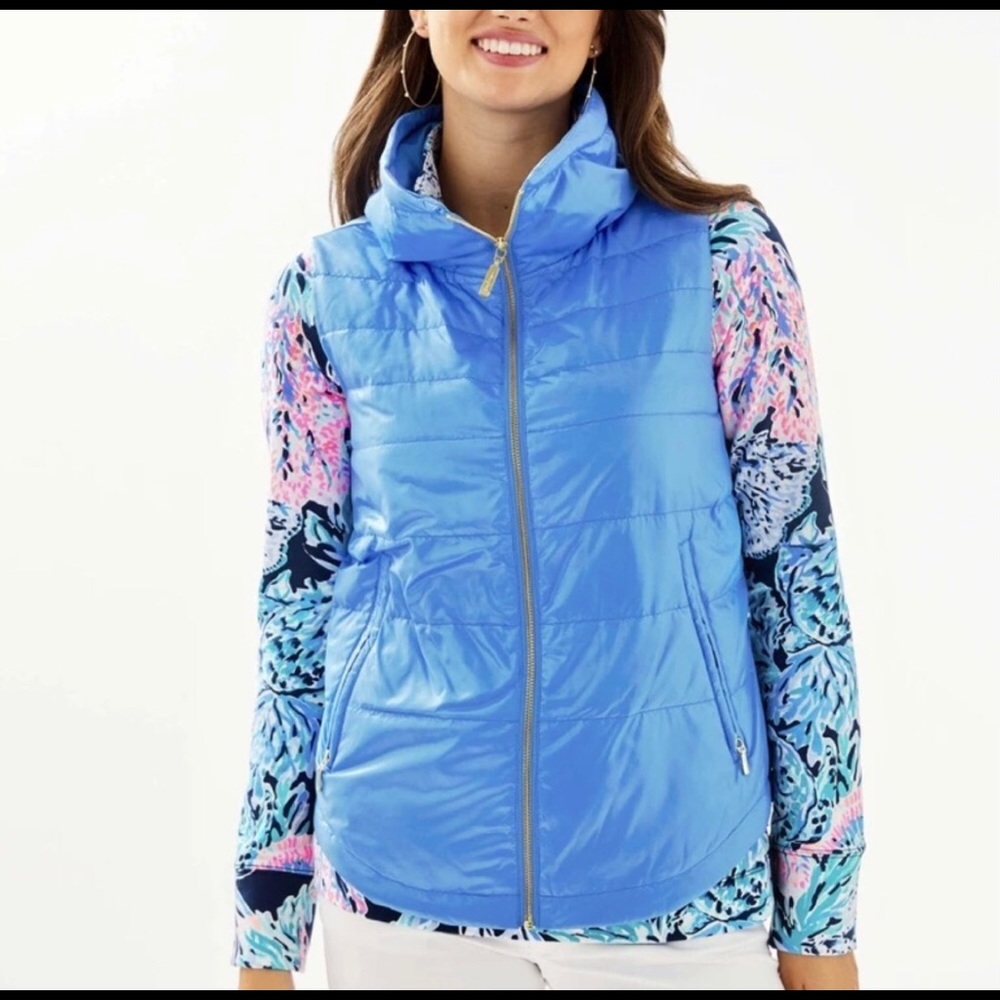 Lilly Pulitzer Palm Paradise Puffer Vest